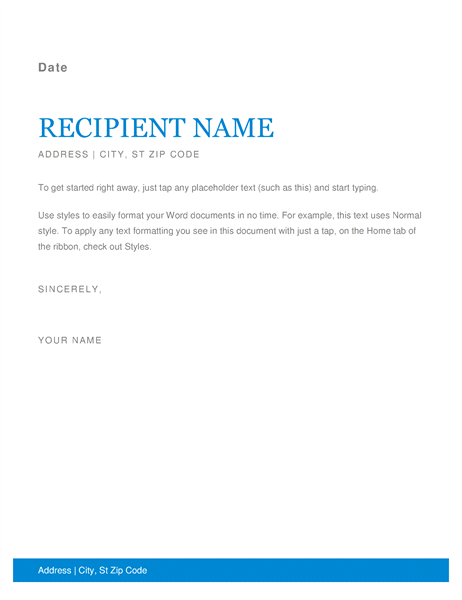 downloable templates for business letter
